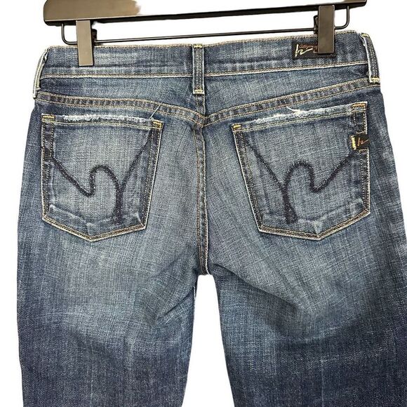 Citizens Of Humanity Kelly 063 Low Rise Stretch Dark Wash Cropped Jeans - Picture 6 of 9